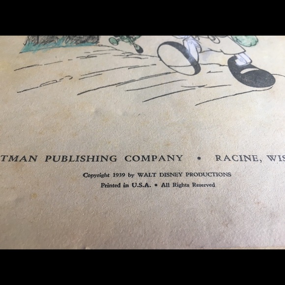 WALT DSNEY’S VINTAGE 1939 PINOCCHIO STORYBOOK - Picture 7 of 16